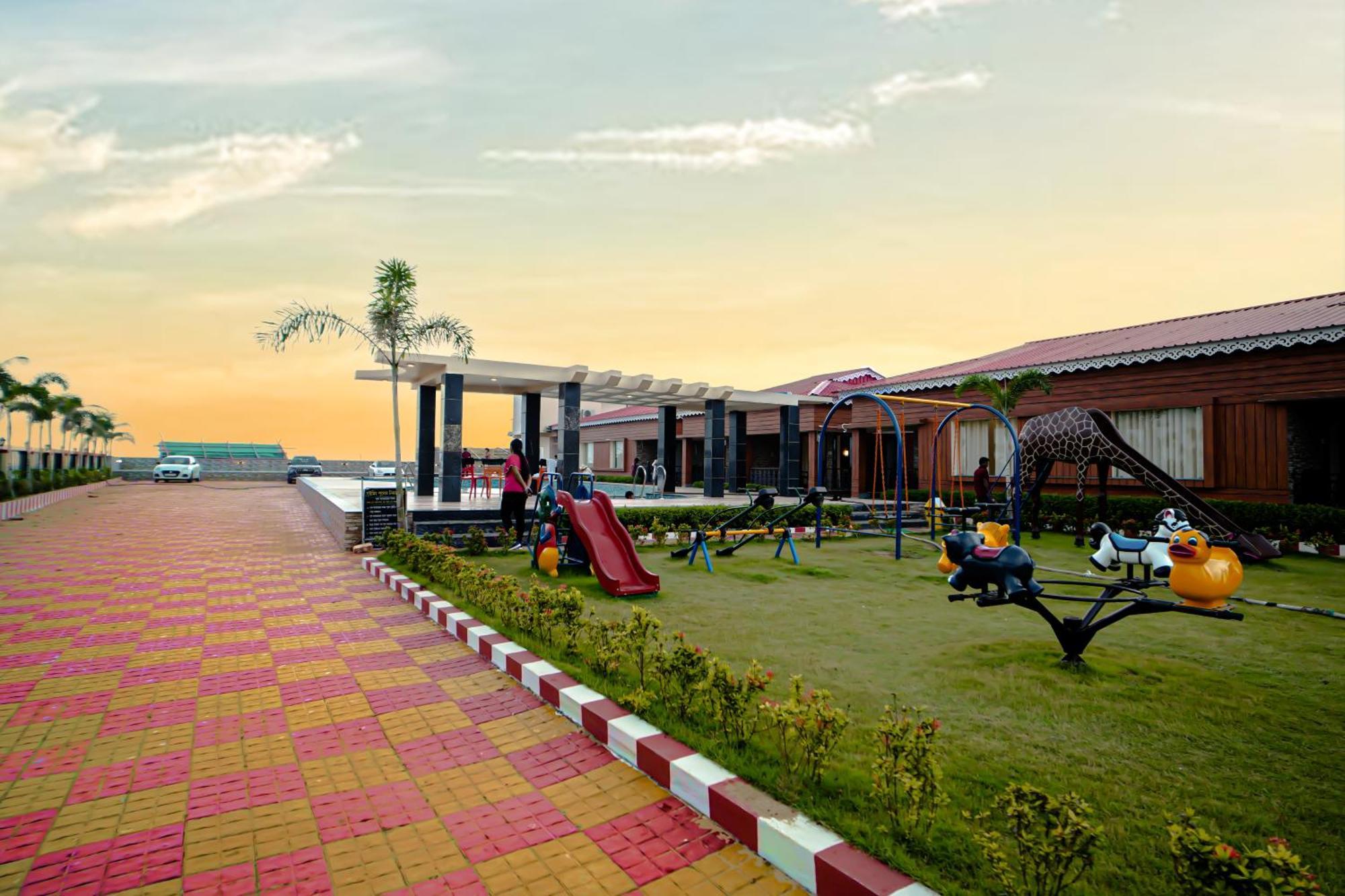 Prasant On Beach Resort !! Lift - Wifi -Restaurant-Parking Facilities-Newly Decorated Room !! Mandarmani Eksteriør billede